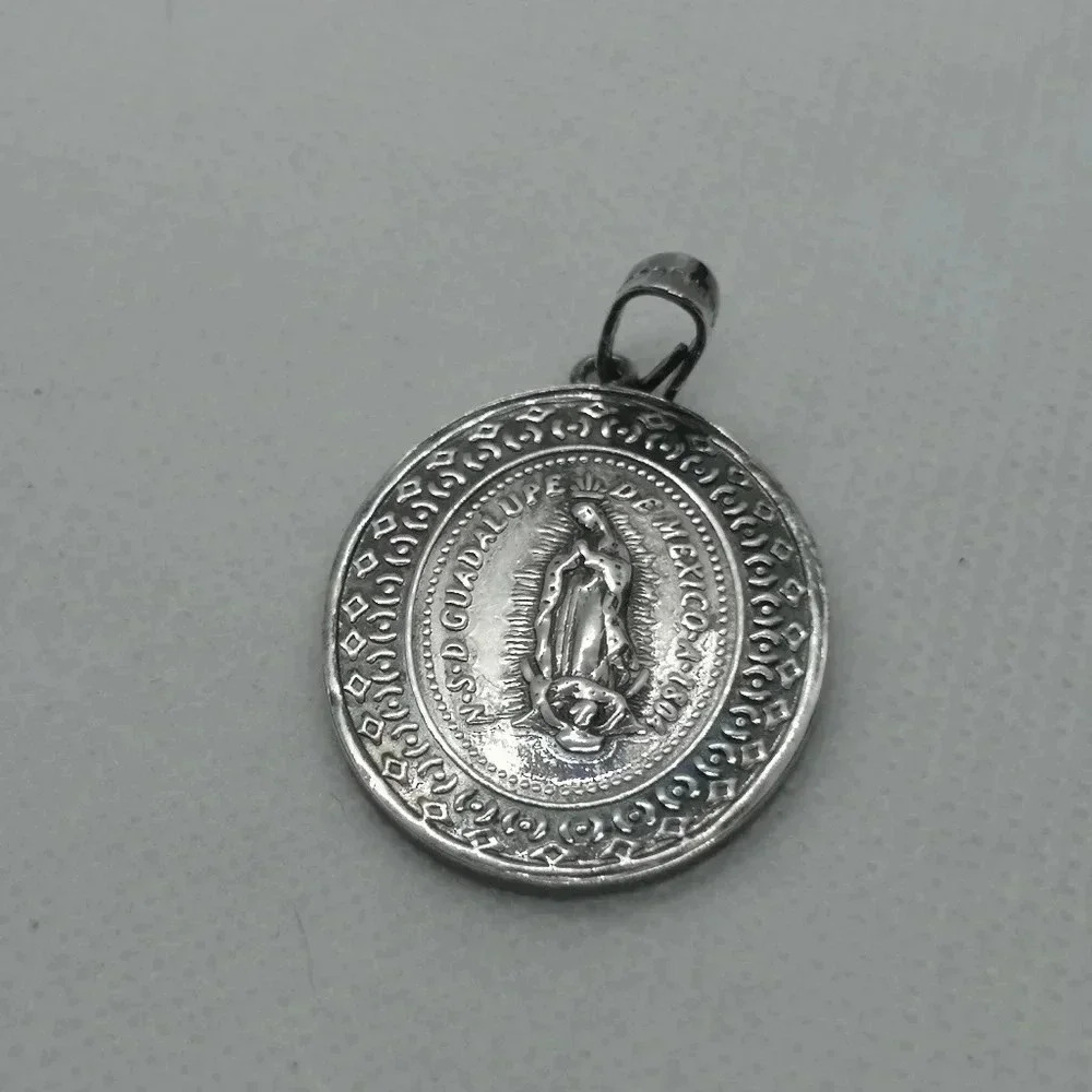 🕊️ Guadalupe De Mexico Medallion Pendant ✨
